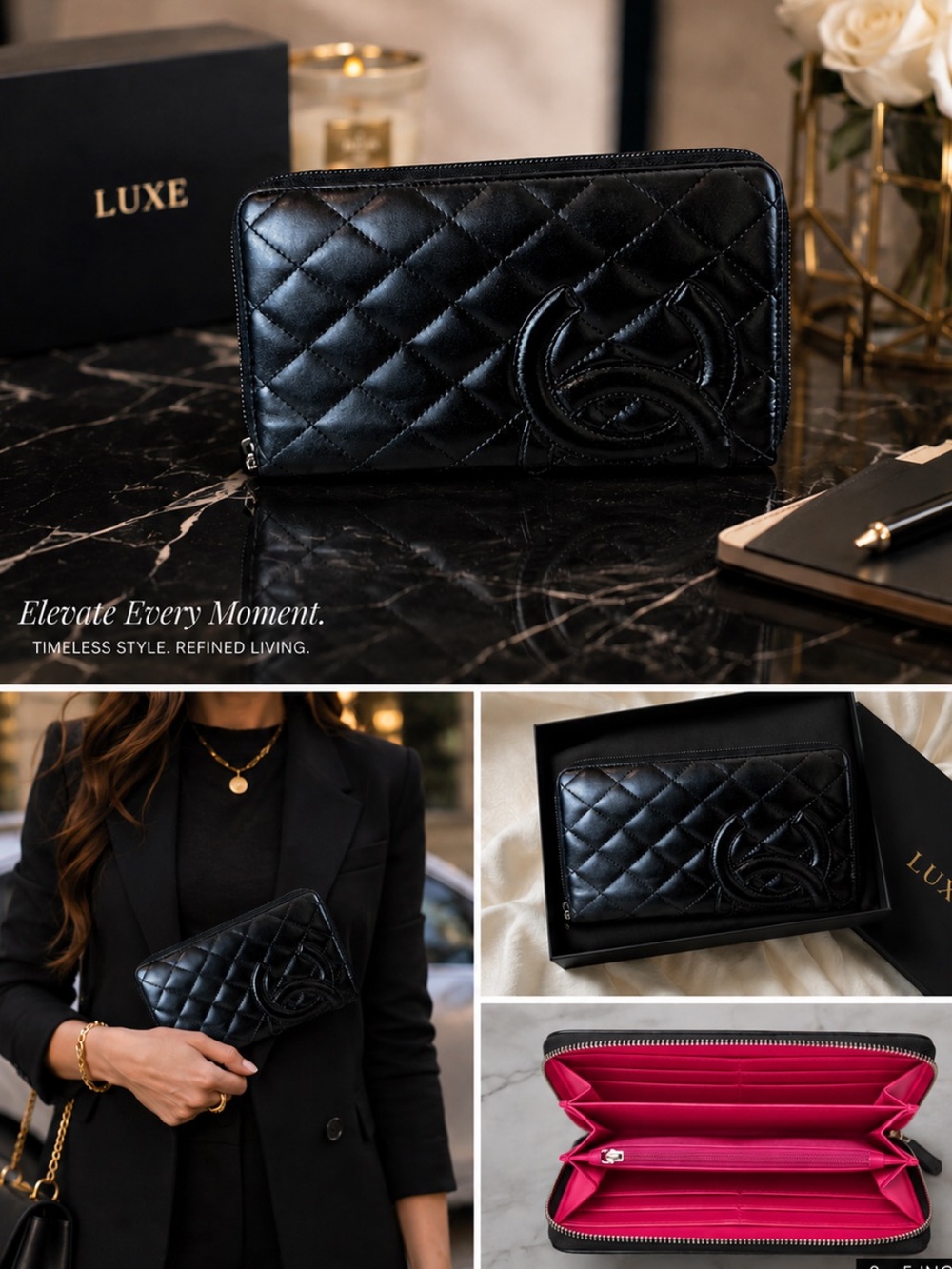 CHANEL CC CAMBON ORGANIZER WALKET/CLUTCH